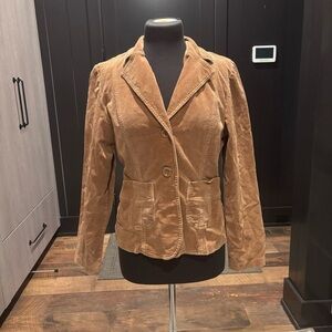 Vintage Tan Corduroy Blazer – La Belle – Size L